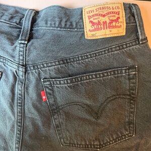 Levi’s 501 Original Fit Jeans Women’s W30 Black Straight Leg High Rise Button